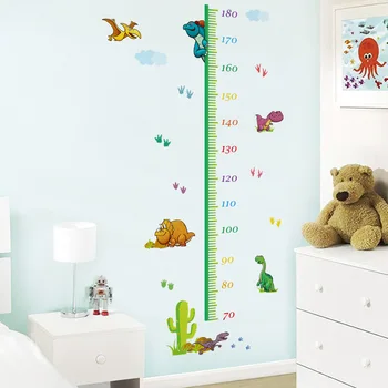 Augstums valdnieks sienas uzlīmes creative uzlīmes DIY izaugsmes mērījumu bērnu guļamistaba bērnudārza apdare QT1792