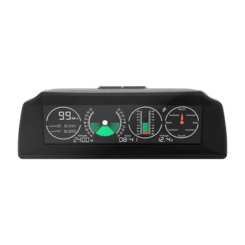 Auto GPS Head-up Displejs Hud Auto Horizontālās Trases Metru Automašīnas Ātrums Displeja Augstums Instruments Kompass Signalizācijas Sistēma, Universāls Auto
