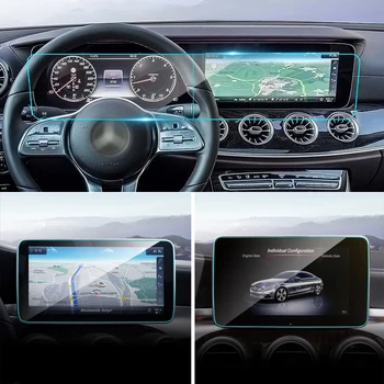 Auto GPS Navigācija, TPU Ekrāna Aizsargs Mercedes W204 W205 X253 W219 W166 X166 W447 C V GLC CLS GLE GLS Klase Accessorries