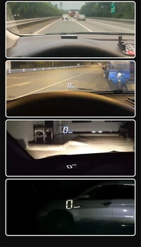 Auto HUD OBD2 Head-up Vējstikla Displejs Ātruma Projektors Spidometrs Vējstikla KMH/Mile Ūdens TEMP Voltmetrs