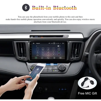 Auto Inteliģenta Sistēma, Toyota RAV4 Android 10 RAV4 2013 2016 2017 Pastāvīgo GPS navi Radio headunit bezmaksas kartes