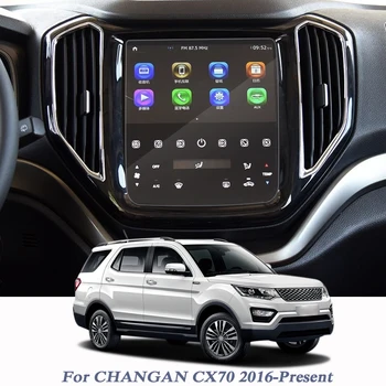Auto Par CHANGAN CX70 2016-Pašreizējā GPS Navigācijas Ekrāna Stikla aizsargplēvi GPS Ekrāna aizsargplēvi Iekšējā Piederumi