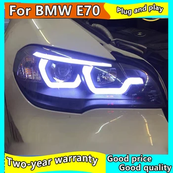 Auto Stils lukturu BMW E70 X5 Aizmugurējie Lukturi no 2007. līdz 2011. gadam par X5 E70 Aizmugurējās Gaismas, dienas gaitas lukturi+Pagrieziena Signāla+Bremzi+Reverse