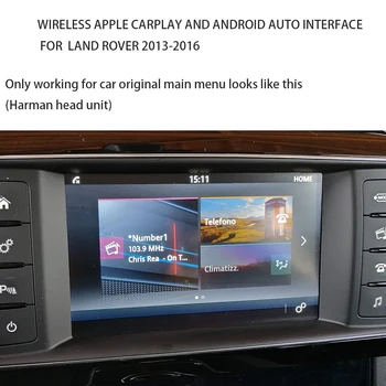 Auto Video Saskarne ar CarPlay par Range Rover Discovery Jaguar Evoque Freelander Apix2 Rūpnīcā Uzstādītas Ekrāns 8