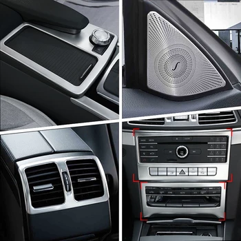Automašīnas Iekšējie Durvju Audio Skaļrunis Pārnesumu Panelis Durvju Roku balstu Vāciņš Melns, Uzlīmes priekš Mercedes Benz E Class Coupe W207 C207 Piederumu 5538