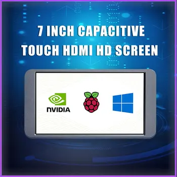 Aveņu Pi 7 collu capacitive touch, HDMI augstas izšķirtspējas ekrāns IPS ekrāns, AF anti-pirkstu nospiedumu rūdīta stikla virsma 1479
