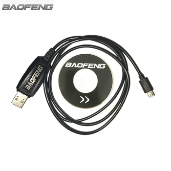 BAOFENG T1 USB Programmēšanas Kabeli BAOFENG BF-T1 Mini Radio Walkie Talkie Ar CD Firmware Daļas, Oriģinālās