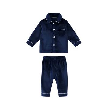 Bebe Zēnu un Meiteņu Kostīmi Pidžamas Flaneļa Bērnu Silta Jaciņa Velūra Pidžamu Bērnu Naktskrekls Sleepwear Ziemas Apģērbu Komplekts