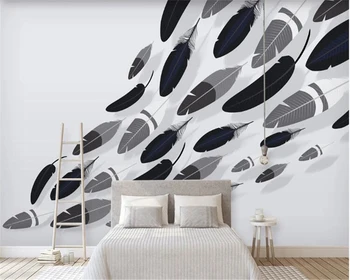 Beibehang tapetes sienu ruļļos 3D mūsdienu minimālisma abstraktas līnijas, ģeometriskas tapetes dīvāns fona sienas tapetes