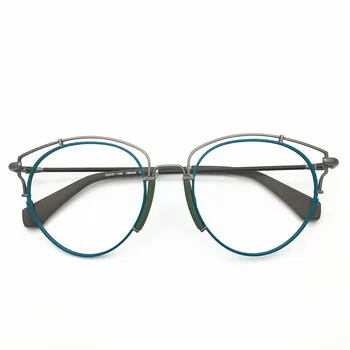 Belight Optisko 2019 Jaunas Ielidošanas Metāla Brilles Rāmis Sieviešu Modes Big Cat Eye Recepšu Brilles Retro Rāmja Brilles 045