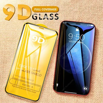 Bezmaksas Piegāde 9D Stikla iPhone 11 XR Aizsargājošu Stikla Ekrāna Aizsargs 3PCS