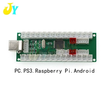 Bezmaksas Piegāde Arcade Spēli Nulle Kavēšanās USB Encoder PC PS3 Aveņu Pi Android Kursorsviru USB Valdes 5v LED Spiediet Pogu Kontrolieris