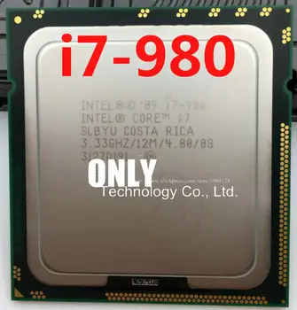 Bezmaksas piegāde INTEL i7-980 i7 980 CPU Procesors 3.33 GHz 32 nm Sešu Kodolu 130W scrattered gabalu