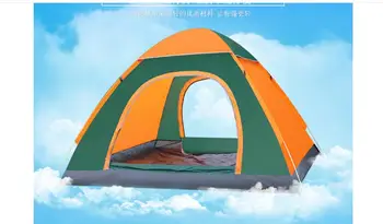 Bezmaksas piegāde savvaļas ūdensizturīgs teltis locīšanas kempings teltis 3-4 persona pārgājienu telts zvejas/āra sporta 7353
