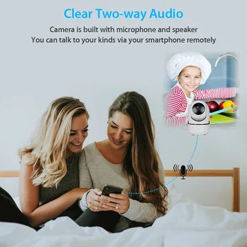 Bezvadu Baby Monitors Ar Fotokameras 1080P HD Video Mazulis Guļ Auklīte Cam divvirzienu Audio Nakts Redzamības Home Security Babyphone Kamera