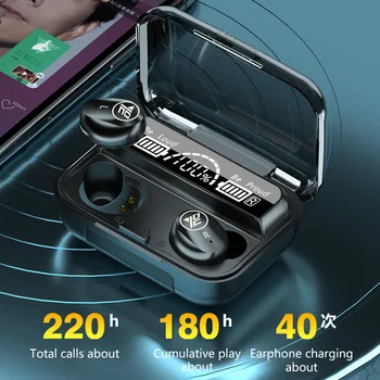 Bezvadu Bluetooth Austiņas ar Mikrofonu Sporta Ūdensizturīgs Bezvadu Austiņas Austiņas Touch Kontroli Mūzikas Earbuds Tālruni