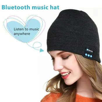 Bezvadu Bluetooth Austiņas Cepuri Smart Austiņas, Sporta, Mūzikas Beanie Klp Ziemas Cepure ar Skaļruni Xiaomi Huawei, Samsung Iphone