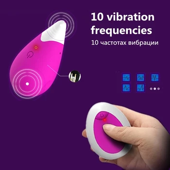 Bezvadu Tālvadības Vibrators 10 Frekvences G-spot Klitora Vbrating Bullet Olu Kegel Bumbu Erotiska Seksa Rotaļlietas Produktu Sieviete