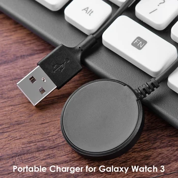 Bezvadu USB Uzlādes Jaudas Šūpuļa Sporta Pulksteņi Smart Skatīties universal bezvadu lādētājs Samsung Galaxy Watch3 Active2