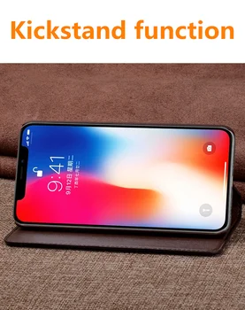 Biznesa Stila Flip Teļāda Īstas Ādas Gadījumā Xiaomi POCOphone F1/Xiaomi POCO F2 Pro Tālruni Somā Gadījumā Magnētisko Turētāju Capa