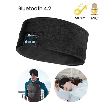 Bluetooth Galvu Miega Austiņas 10m Bezvadu Mūzikas, Sporta Galvassegu Ilgu Laiku Spēlēt &T8