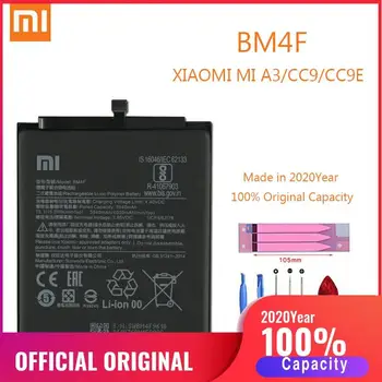 BM4F Oriģināls XIAO MI Tālruņa Akumulatora Xiaomi Mi A3 CC9 CC9e Rezerves Baterijas Xiomi bateria CC9 Mi9 Lite