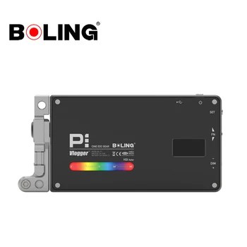 Boling BL P1 RGB LED Video Gaisma Pilnu 0-360 2500-8500K Krāsu CRI96+ Ar Litija Akumulatoru 2930mAh Studijas Āra