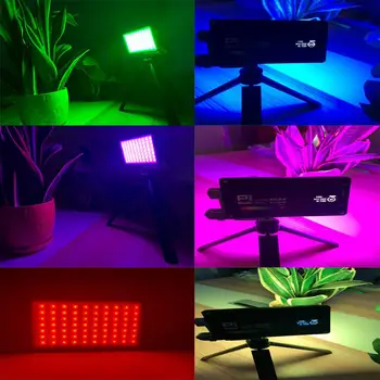 Boling BL P1 RGB LED Video Gaisma Pilnu 0-360 2500-8500K Krāsu CRI96+ Ar Litija Akumulatoru 2930mAh Studijas Āra