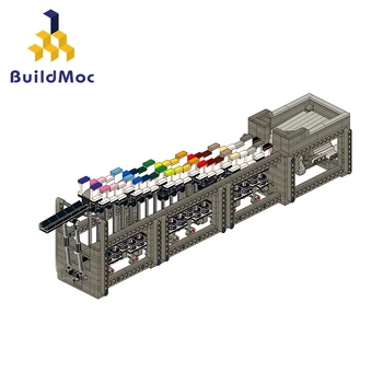 Buildmoc Bloķēt Varavīksnes Stepper DIY Keyboard Mini Mikro Bloku Celtniecības Bloki, Ķieģeļi, Montāža Rotaļlietas, Spēles 21383