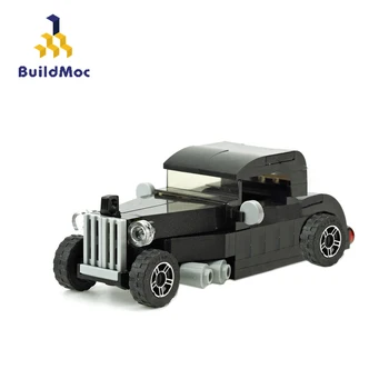 BuildMoc Tehnikas Rotaļlietas Automašīnas Mini Classic, Auto Super Sports Roadster Celtniecības Bloki KM Pilsētas Transportlīdzekļiem Izglītojošas Rotaļlietas Bērniem 3719