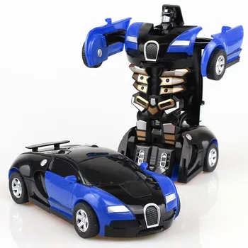 Bērns ir Viens-Galvenais Pārveidots Rotaļlietas Dimanta Bugatti Inerces Ietekmi PK Auto Robots Auto Rotaļlietas