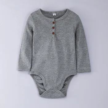 Bērnu Bodysuit Kokvilnas Jaundzimušais Baby Boy Apģērbs Unisex Pilnu Piedurknēm Cieto Pavasarī Baby Girl Apģērbu Roupas De Bebe O-Veida Kakla Rudens