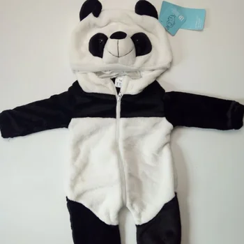 Bērnu Kombinezonus Panda Jaundzimušo Bērnu Apģērbu Meitenes Zēni Romper Zīdaiņu Apģērbs Ziemas Jumpsuit Toddler Bērnu Komplekti Dūriens Pidžamas 62609