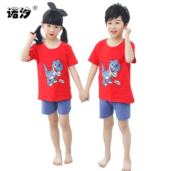 Bērnu vasaras apģērbu komplekti zēniem girls karikatūra veste+bikses 2gab/komplekts zīdaiņu t-krekls+bikses 1-7 mazie bērni tīras kokvilnas krekls bikses