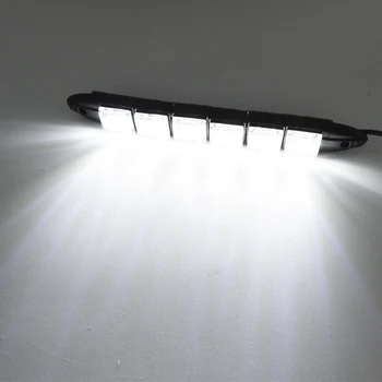 C-Auto 2gab 12V Auto DRL 6/9/12 LED Ūdensnecaurlaidīga Elastīga Super Spilgti Led Dienas Gaismas lukturi Miglas Brīdinājuma Lampas 16428