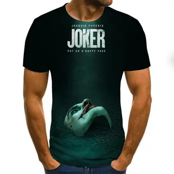 Camiseta de payaso de gran oferta, camisetas de moda con estampado 3D de cara de Joker para hombre y mujer, talla XXS-6XL 147