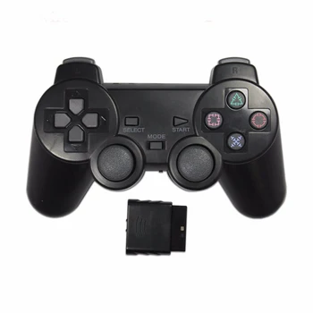 Caurspīdīgu Krāsu Wireless Gamepad Sony PS2 2.4 G Vibrācijas Kursorsviru Blutooth Kontrolieris Playstation 2 Joypad 14323