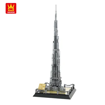 Celtniecības Bloki Uzlaboto Modeli Pilsētas Panorāmu Arhitektūras Sērijas Dubaija Orientieris, Burj Khalifa Torņa DIY (do it yourself, Rotaļlietas Bērniem, Dāvanu