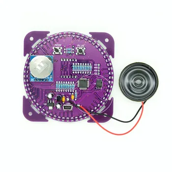 Ceturtās Paaudzes DIY EC1838B DS1302 Gaismas Vadības Rotācija LED Elektronisko Pulksteni Komplekts Rotējošs Elektronisko Taimeri 4726