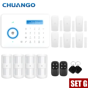 Chuango A11 PSTN Signalizācijas Sistēma Touch tastatūra Smart Home apsardzes pakalpojumi, Apsardzes Signalizācijas Sistēma, Kustības Sensors