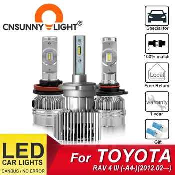 CNSUNNYLIGHT LED Auto Lukturu Spuldzes TOYOTA RAV4 III A4 No 2012.02 Foglight Spuldzes Lukturis Ventilators-Stils, Auto Gaismas Komplekti