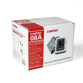 CONTEC08A Digitālo augšdelma asinsspiediena Monitors Pieaugušo Aproces+PC Programmatūras Bezmaksas piegāde CE un FDA CONTEC