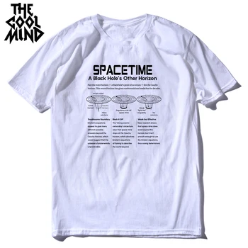 COOLMIND kokvilnas spacetime relativitātes Teoriju drukāt vīriešu T krekls gadījuma vasaras vīriešu t vīrietis brīvs t-krekls mens tee krekls