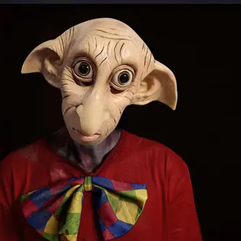 Cosplay Dobby Elfin Lateksa Maska Dzīvnieku Stils Halloween Karnevāla Tērpa Galvassegas Aksesuāri
