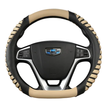 D Formas Stūre Segtu Ādas + Ledus Zīda par Geely Atlas Emgrand EK7 Coolray VW Golf 7 Hyundai Santa fe. - 2020. gadam