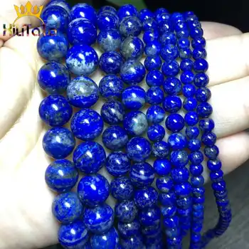 Dabas Lapis Lazuli krellītēm Kārtas Zaudēt Distances Krelles Rotaslietas Pieņemšanas DIY Aproce, Kaklarota, Piederumi 15