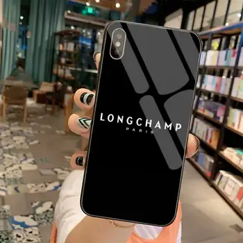 Dabieshu franču zīmolu Longchamp Pasūtījuma Mīkstas Telefonu Gadījumā Rūdīts Stikls iPhone 11 Pro XR XS MAX 8 X 7 6S 6 Plus SE 