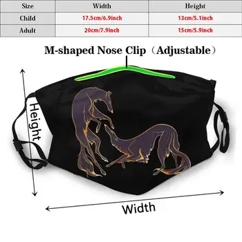 Deju Zelta Un Purpura Borzoi Smieklīgi Izdrukāt Atkārtoti Pm2.5 Filtru Sejas Maska Borzoi Dejas Sighthound Krievijas Wolfhound