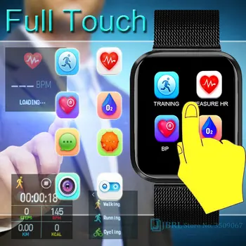 Digitālo Skatīties Sieviešu, Vīriešu Ūdensnecaurlaidīgs Bluetooth Elektronika LED Pulkstenis Sievietēm, Vīriešiem, Pilna Touch rokas Pulkstenis Sporta Dāmas rokas Pulksteņi Stundu