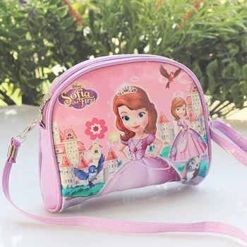 Disney cartoon saldēti elsa divpusējs modelis gudrs pu lielu monēta maku bērnu messenger meitene uzkodu maisiņu